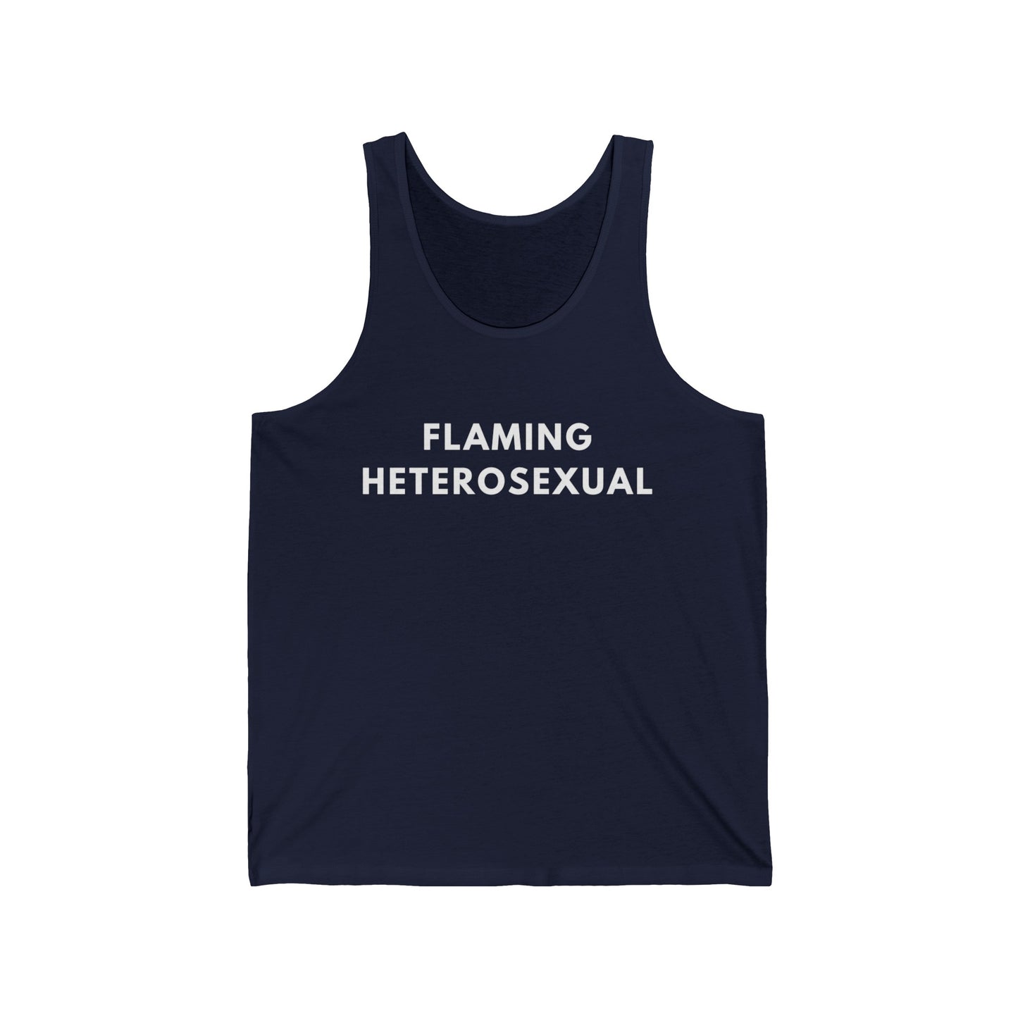 Flaming Heterosexual - Jersey Tank