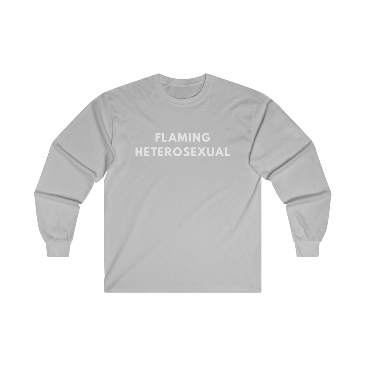 Flaming Heterosexual - Long Sleeve Tee