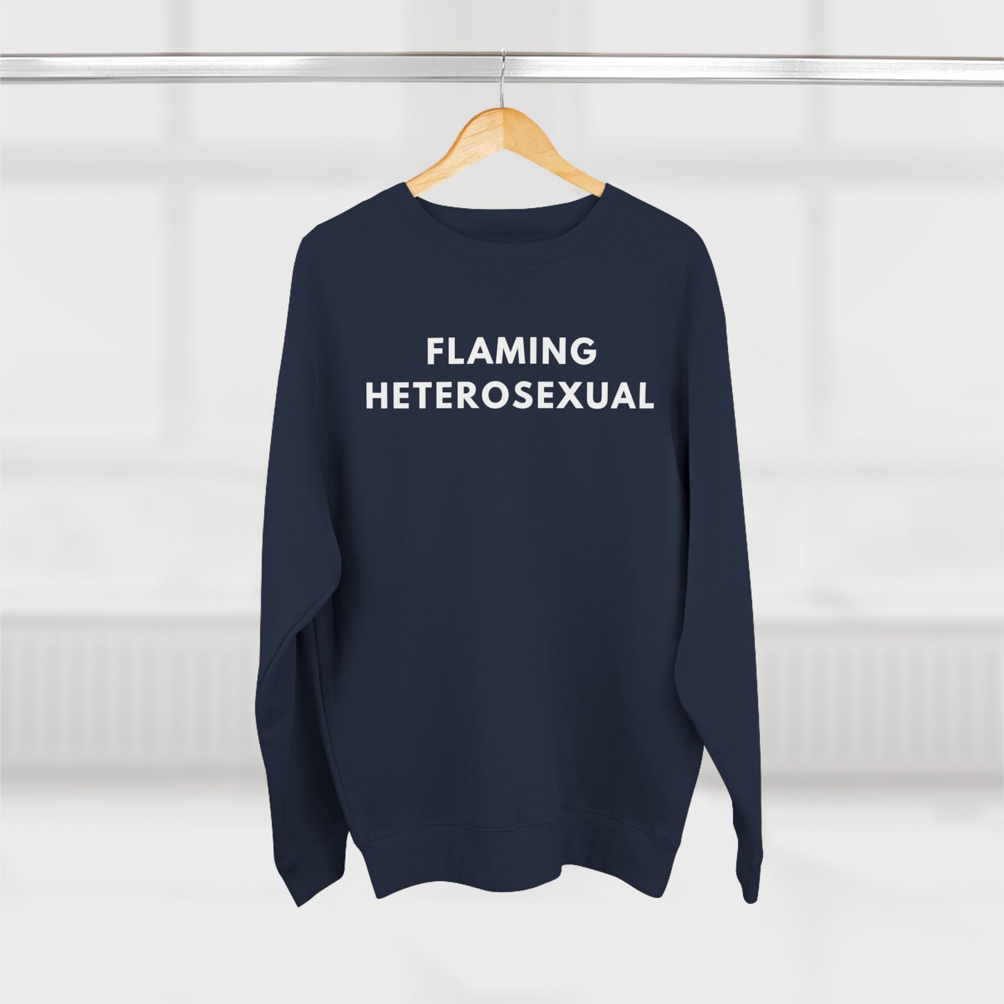 Flaming Heterosexual - Crewneck Sweatshirt