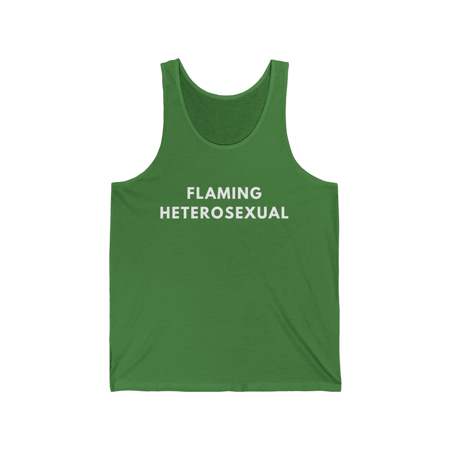 Flaming Heterosexual - Jersey Tank