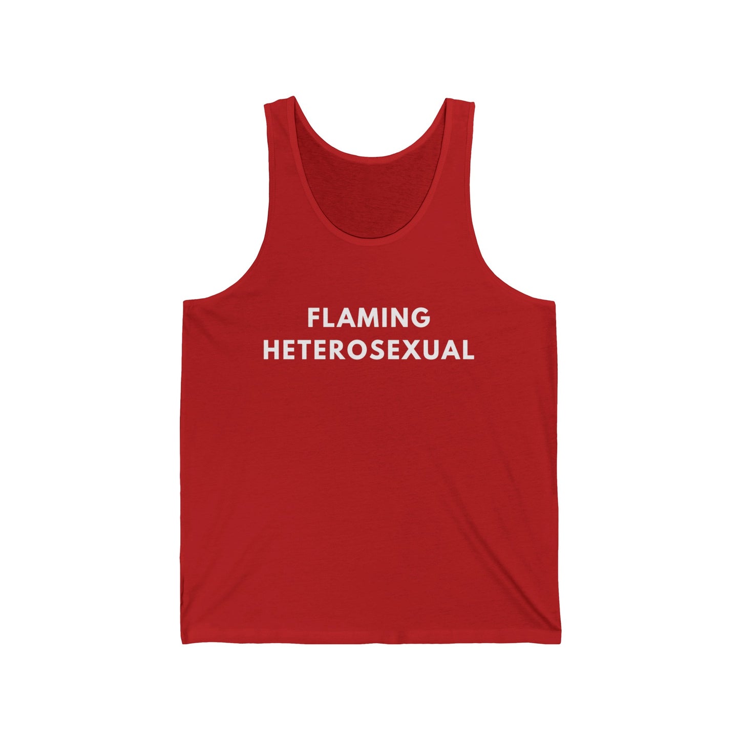 Flaming Heterosexual - Jersey Tank