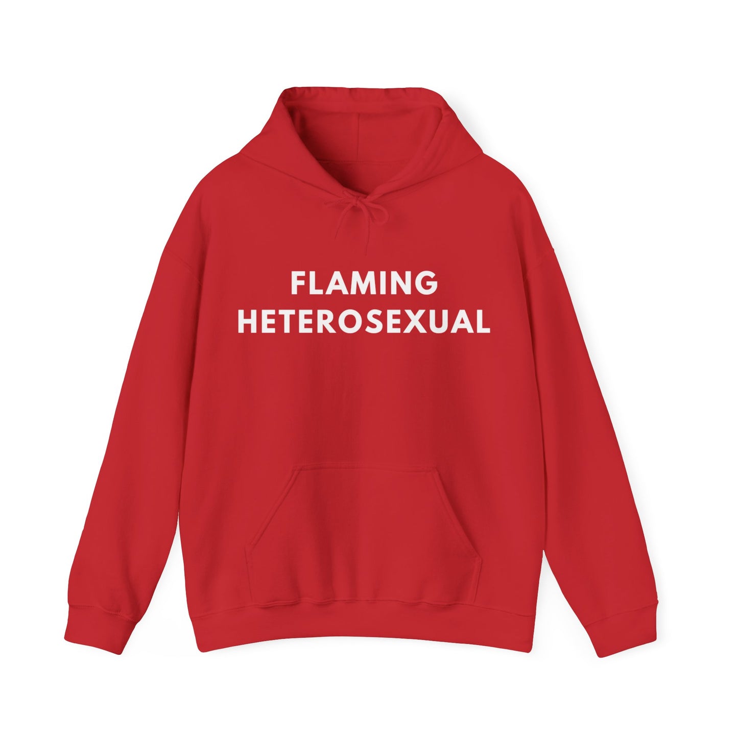 Flaming Heterosexual - Hooded Sweatshirt