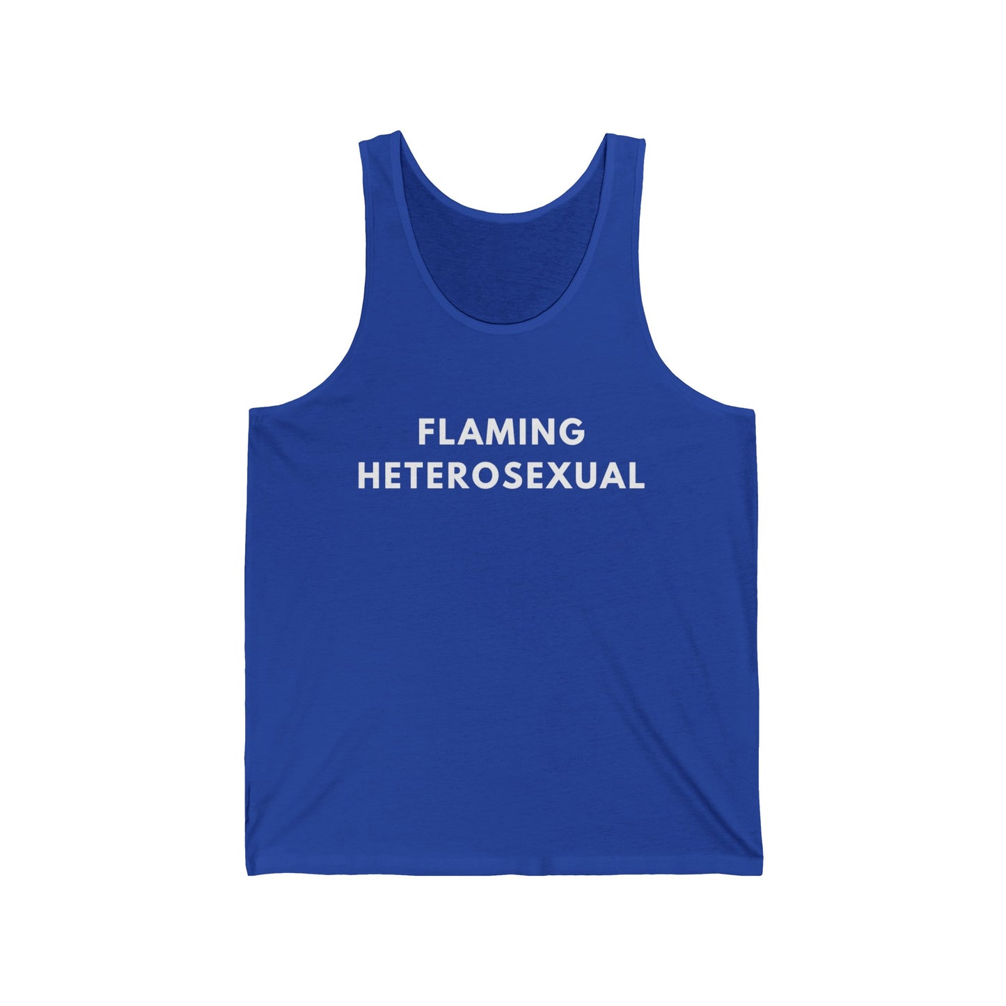 Flaming Heterosexual - Jersey Tank