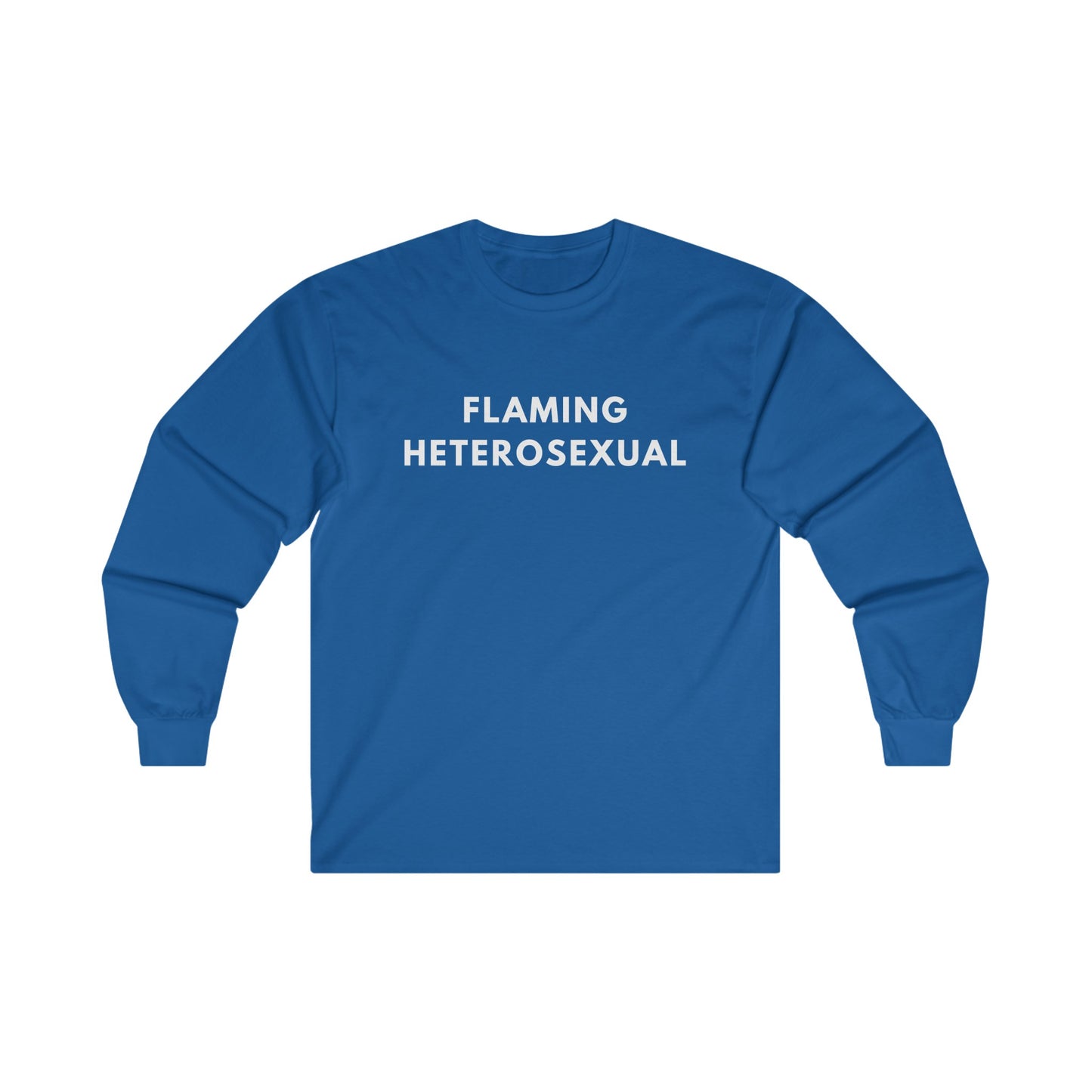 Flaming Heterosexual - Long Sleeve Tee