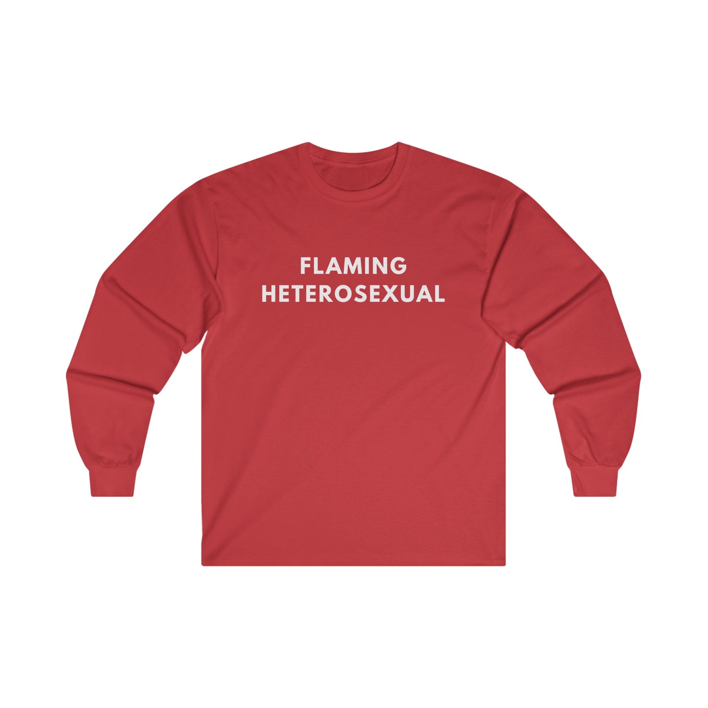 Flaming Heterosexual - Long Sleeve Tee