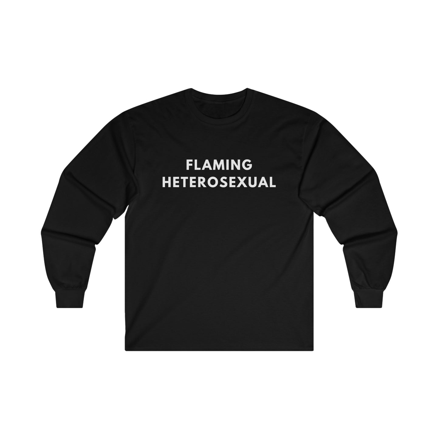 Flaming Heterosexual - Long Sleeve Tee