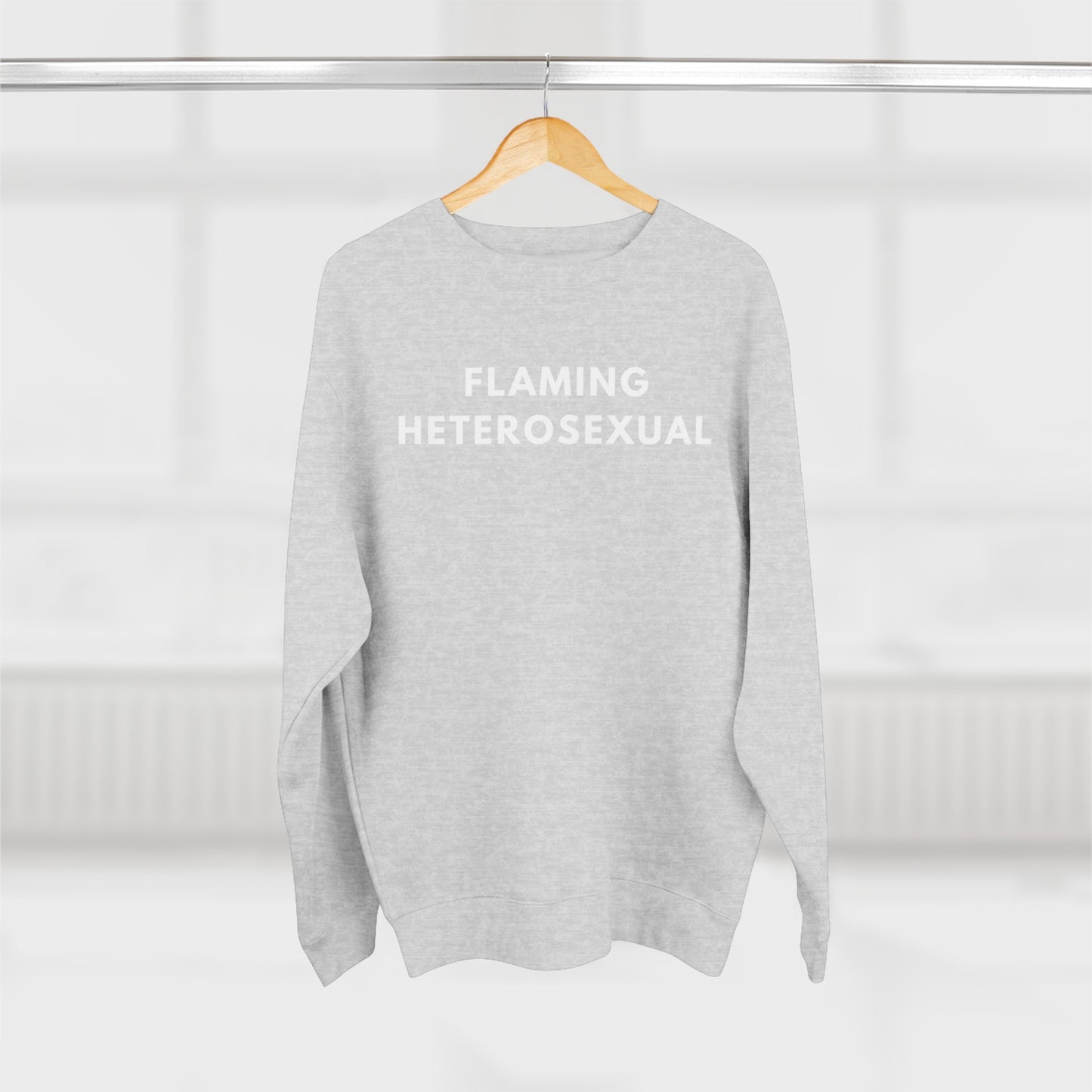 Flaming Heterosexual - Crewneck Sweatshirt