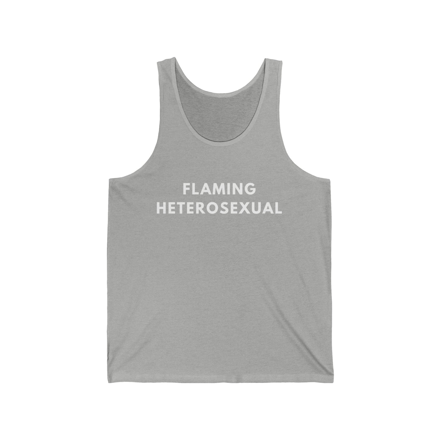 Flaming Heterosexual - Jersey Tank